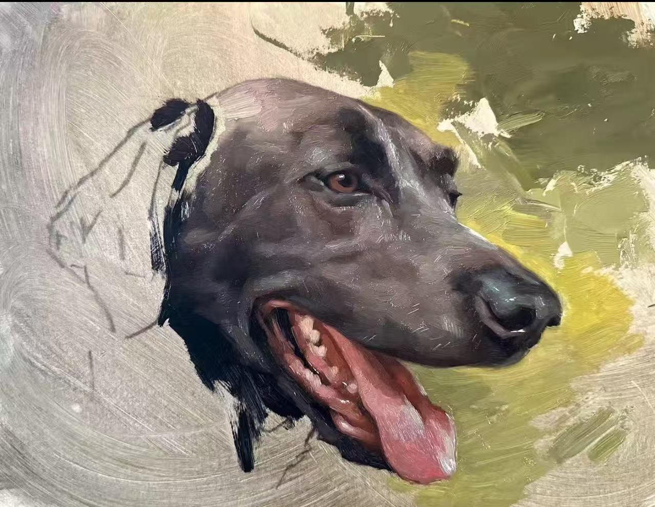 Forgot Their Birthday? Get a Custom Dog Oil Painting Proof in 2-3 Days