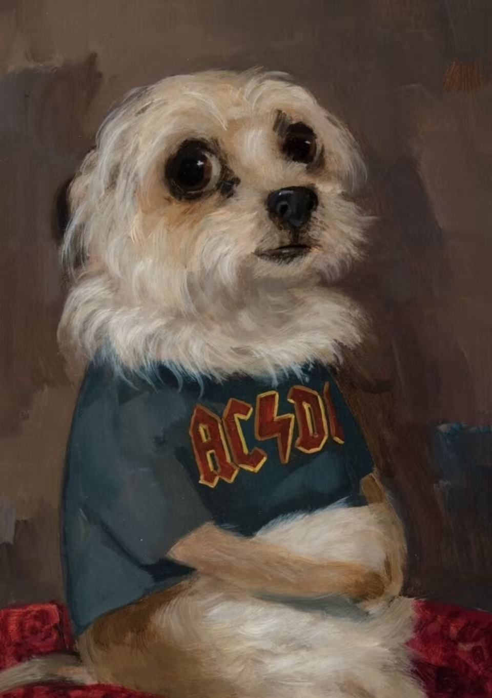Abstract Dog Painting from Photo: Capturing Your Pet's Unique Energy