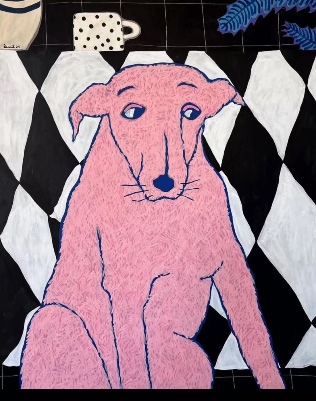 Golden Retriever Abstract Dog Painting: Capturing Their Bright Spirit