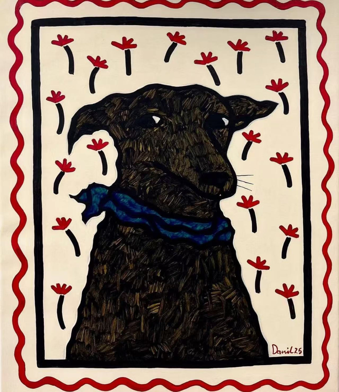 Why Buyers Trust Google Brands Over Etsy for a Custom Abstract Dog Painting