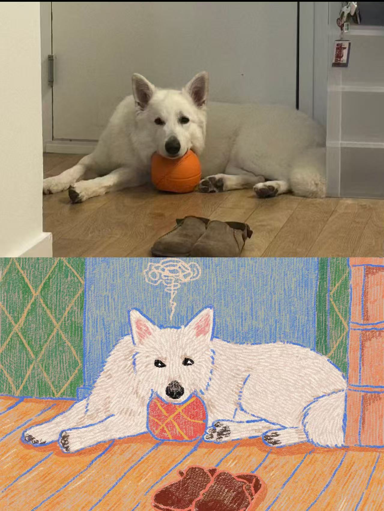 What to Get the Dog Dad Who Has Everything: A Custom Abstract Dog Painting