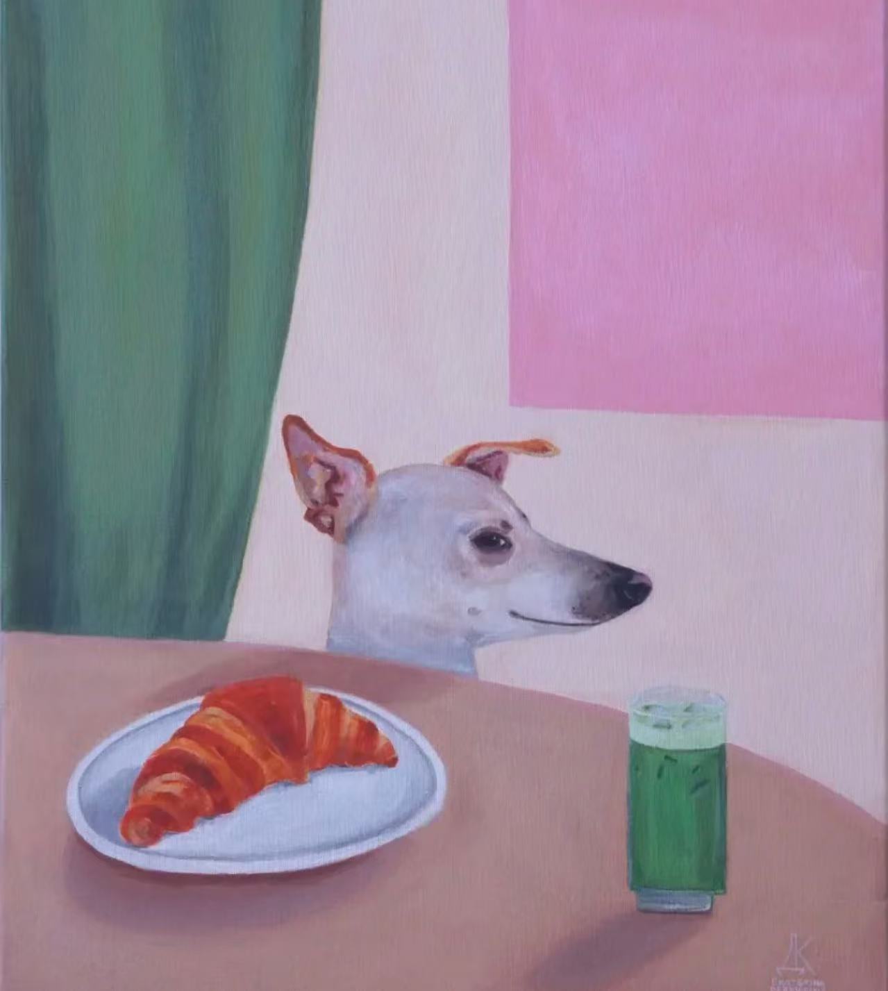 The Perfect Home Library Addition: Abstract Dog Paintings for Cozy Spaces