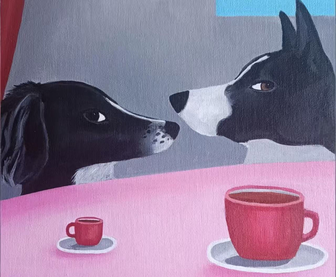 Office Decor for Dog Lovers: Boosting Morale with Abstract Art