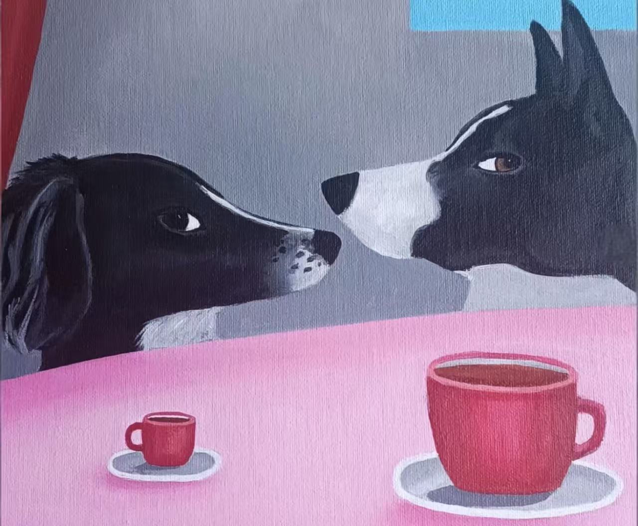 Office Decor for Dog Lovers: Boosting Morale with Abstract Art