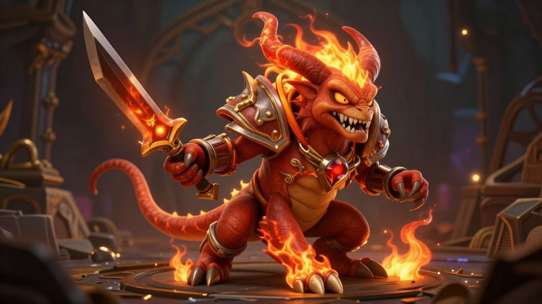 Warlock imp pet from World of Warcraft.