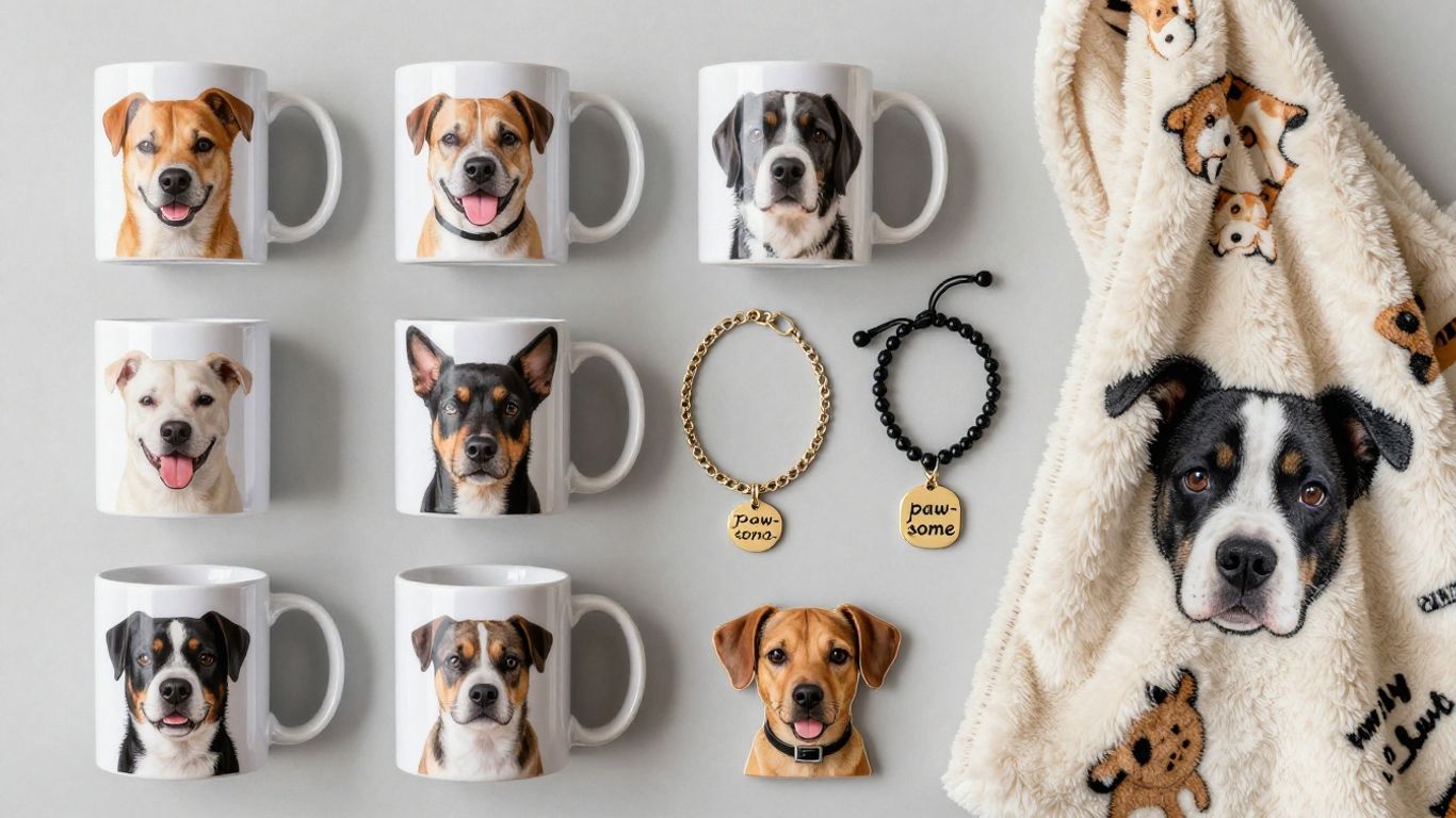 Personalized Etsy pet gifts collage