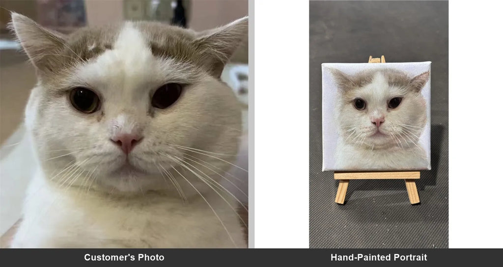 Custom Handpainted Pet Portrait — One-of-a-Kind Artwork by Our Artisan Designers